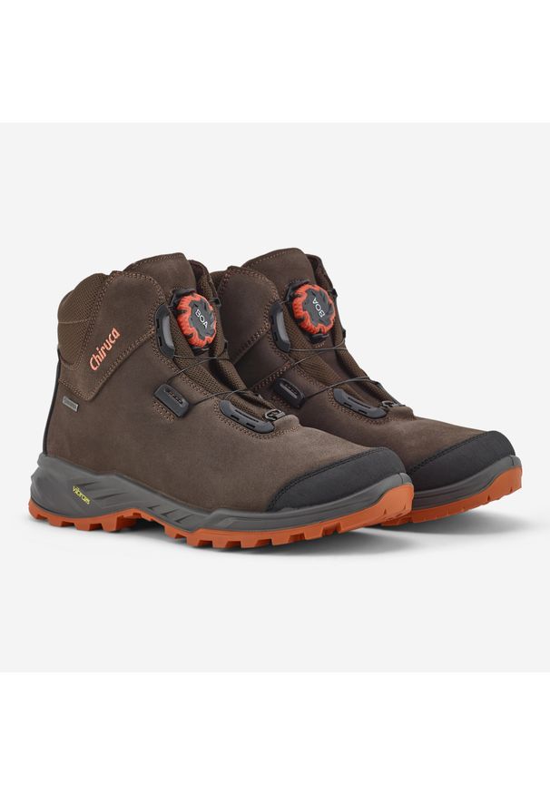 Buty myśliwskie męskie Chiruca Kenya BOA Gore-tex Vibram. Zapięcie: sznurówki. Materiał: nubuk. Szerokość cholewki: normalna. Technologia: Gore-Tex. Sport: outdoor