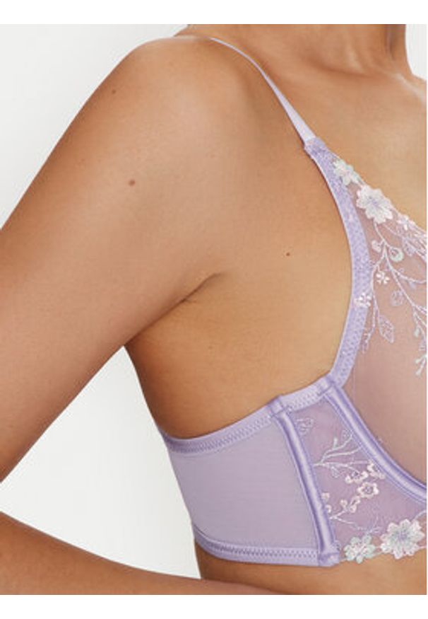 Hunkemöller Biustonosz z fiszbiną Lillia 205399 Fioletowy. Kolor: fioletowy. Materiał: syntetyk