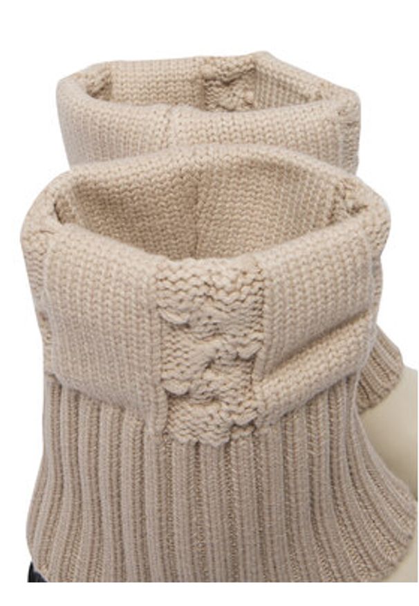 Liu Jo Botki Love 65 SF5121 TX330 Écru. Materiał: skóra