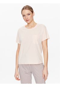 Triumph T-Shirt Mix & Match 10214847 Pomarańczowy Relaxed Fit. Kolor: pomarańczowy. Materiał: bawełna