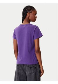 Pinko - PINKO T-Shirt Basico 100373 A2RE Fioletowy Regular Fit. Kolor: fioletowy. Materiał: bawełna #4