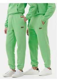 Lacoste Spodnie dresowe XH2750 Zielony Relaxed Fit. Kolor: zielony. Materiał: bawełna