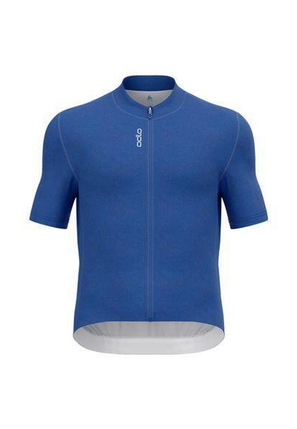 Odlo - Koszulka z krótkim rękawem kolarska męska ODLO Zeroweight Chill-Tec. Kolor: niebieski. Długość rękawa: krótki rękaw. Długość: krótkie. Sport: kolarstwo