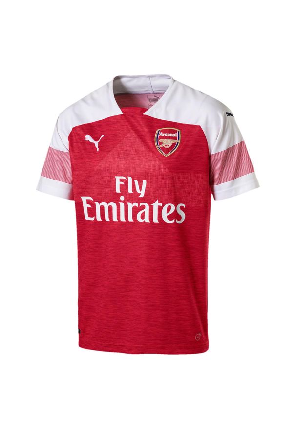 Puma - Koszulka piłkarska dla dzieci Arsenal Londyn 18/19. Materiał: poliester. Technologia: Dri-Fit (Nike). Sport: piłka nożna