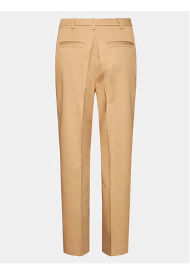 Ted Baker Spodnie materiałowe Maryiah 271688 Beżowy Regular Fit. Kolor: beżowy. Materiał: bawełna