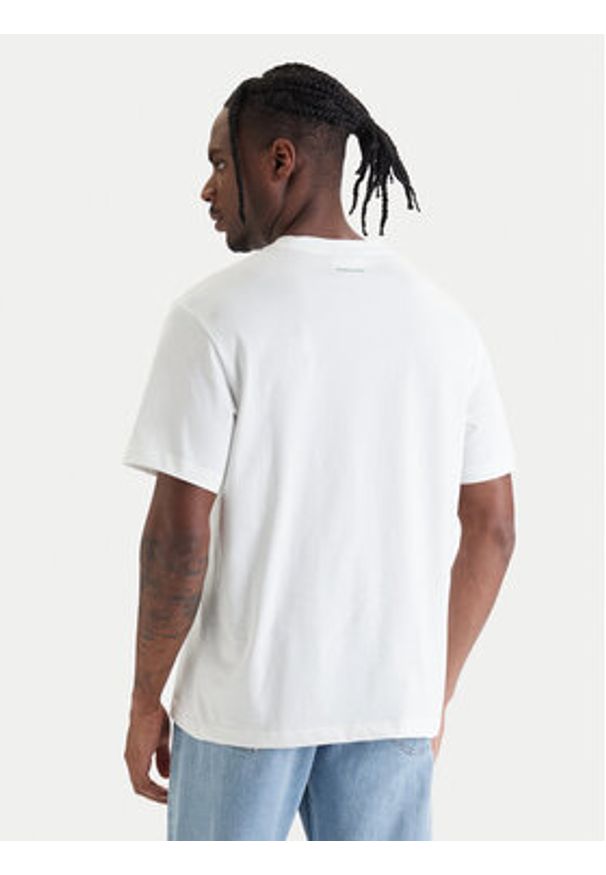 Calvin Klein Jeans T-Shirt 20s Easy LV04RF294G Biały Regular Fit. Kolor: biały. Materiał: bawełna