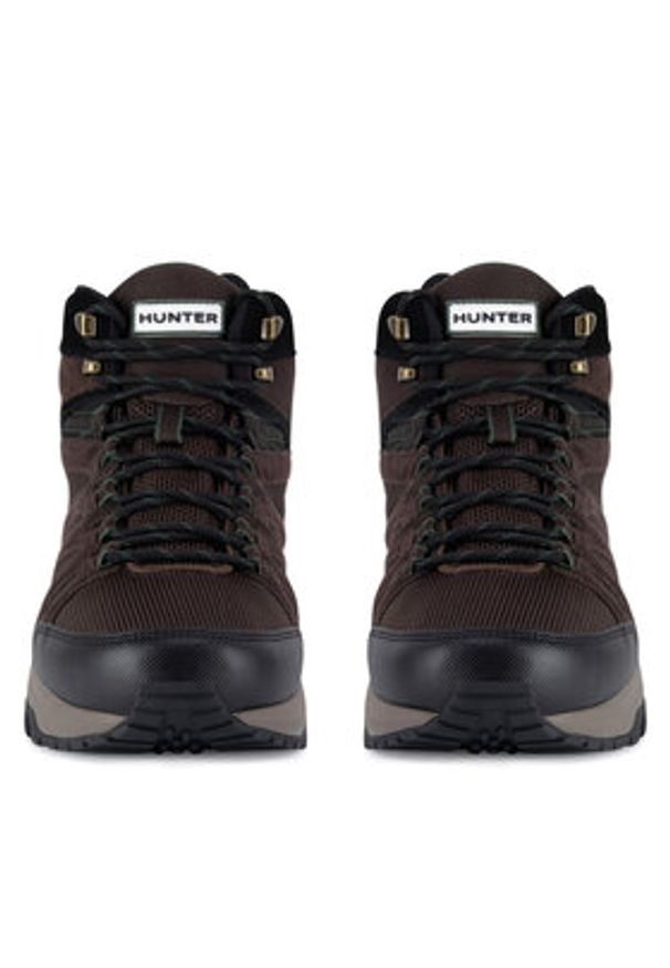 Hunter Trekkingi MASON MID HIKER WP Brązowy. Kolor: brązowy. Materiał: zamsz, skóra. Sport: turystyka piesza