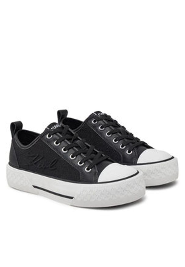 Karl Lagerfeld - KARL LAGERFELD Trampki Kampus Max III KL60611F Czarny. Kolor: czarny. Materiał: materiał