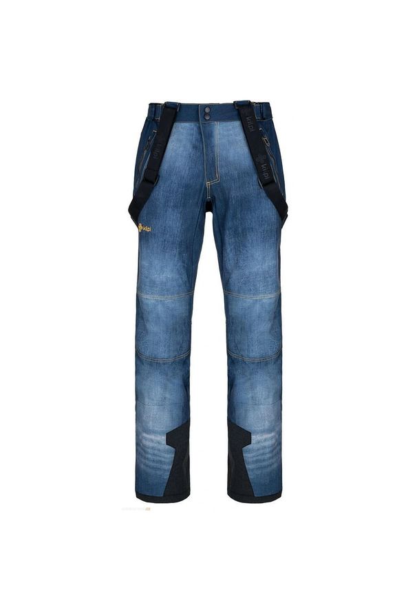 Spodnie narciarskie softshell Kilpi Jeanso. Kolor: niebieski. Materiał: softshell. Sezon: zima. Sport: narciarstwo