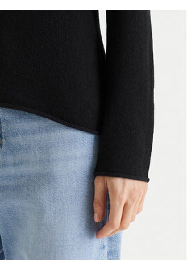 TOMMY HILFIGER - Tommy Hilfiger Sweter WW0WW43505 Czarny Regular Fit. Kolor: czarny. Materiał: wełna