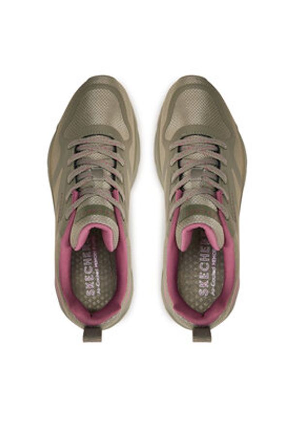 skechers - Skechers Sneakersy Tres-Air Uno 177421/OLV Zielony. Kolor: zielony. Materiał: materiał