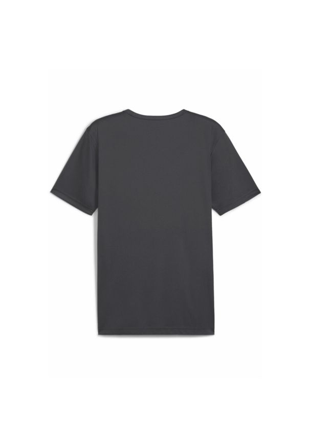 Puma - Męska koszulka z grafiką individualRISE PUMA Asphalt Gray. Kolor: szary