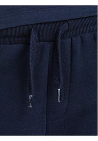 Jack&Jones Junior Spodnie dresowe Logo 12213086 Granatowy Regular Fit. Kolor: niebieski. Materiał: bawełna