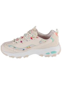 skechers - Buty sportowe Sneakersy damskie, D'Lites-Blooming Fields. Kolor: biały, wielokolorowy, beżowy. Sport: turystyka piesza
