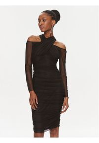 Rinascimento Sukienka koktajlowa CFC0116298003 Czarny Slim Fit. Kolor: czarny. Materiał: syntetyk. Styl: wizytowy