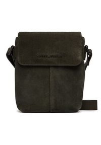 TOMMY HILFIGER - Tommy Hilfiger Saszetka Metal Logo Suede Crossbody Bag AM0AM14262 Zielony. Kolor: zielony. Materiał: skóra, zamsz #5