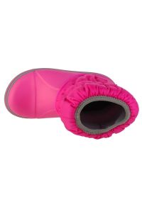 Buty Crocs Winter Puff Boot Jr 14613-6TR różowe. Kolor: różowy. Materiał: syntetyk, guma #3