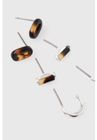 Lauren Ralph Lauren kolczyki 3-pack. Kolor: srebrny #2