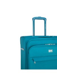 Wittchen - Zestaw jednokolorowych walizek miękkich turkusowy. Kolor: turkusowy. Materiał: poliester #5