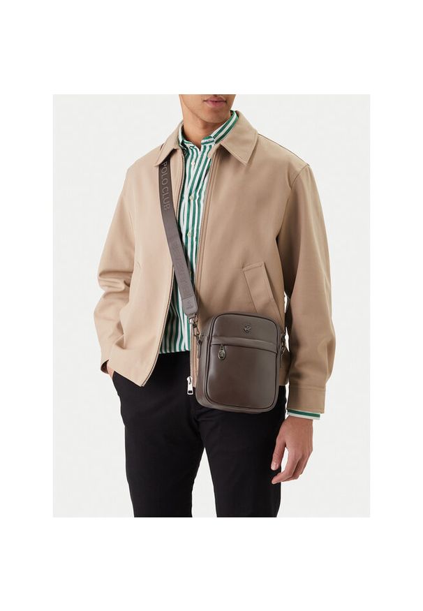 Saszetka Beverly Hills Polo Club. Kolor: brązowy