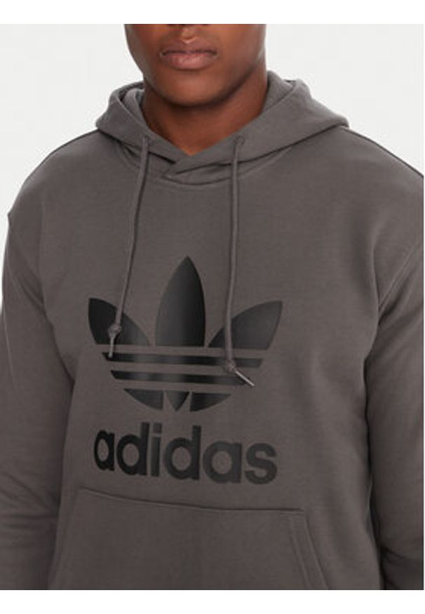 Adidas - adidas Bluza adicolor Classics Trefoil JY3765 Szary Regular Fit. Kolor: szary. Materiał: bawełna