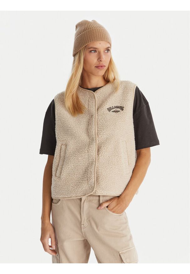 Billabong Bezrękawnik Be Happy Vest EBJPF00118 Écru Regular Fit. Materiał: syntetyk. Długość rękawa: bez rękawów