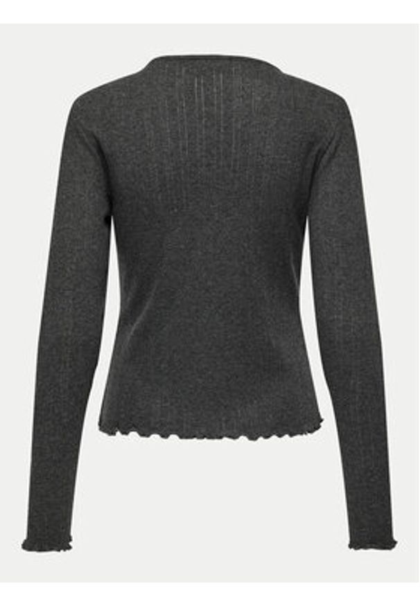 only - ONLY Bluzka Carlotta 15291987 Szary Regular Fit. Kolor: szary. Materiał: bawełna