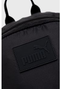 Puma plecak damski kolor czarny mały z aplikacją. Kolor: czarny. Materiał: materiał. Wzór: aplikacja