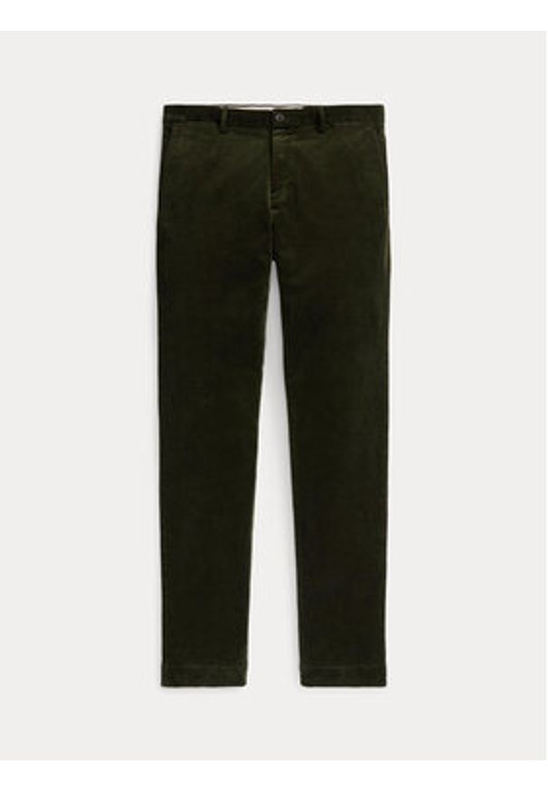 Polo Ralph Lauren Spodnie materiałowe 710879958016 Zielony Slim Fit. Kolor: zielony. Materiał: sztruks