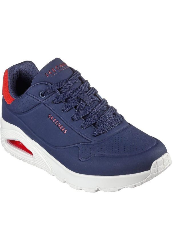 skechers - Buty sportowe męskie Skechers Uno Suited On Air. Kolor: niebieski. Materiał: syntetyk, materiał