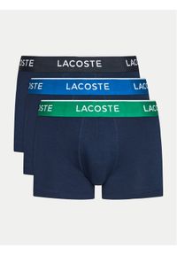 Lacoste Komplet 3 par bokserek 5H3401 Granatowy. Kolor: niebieski. Materiał: bawełna