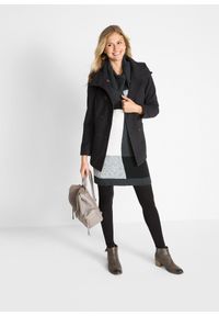 bonprix - Sukienka dzianinowa, dł. do kolan. Kolor: szary. Materiał: dzianina. Długość rękawa: długi rękaw. Długość: midi #2