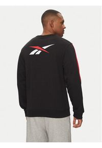 Reebok Bluza 100215502 Czarny Regular Fit. Kolor: czarny. Materiał: bawełna
