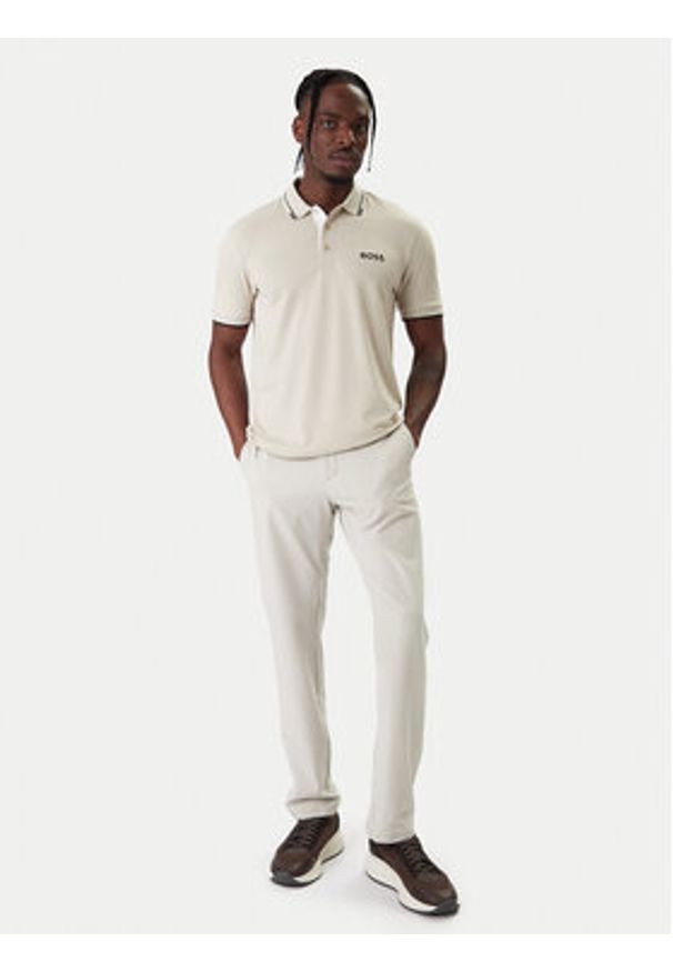 BOSS Polo Paddy Pro 50469102 Beżowy Regular Fit. Typ kołnierza: polo. Kolor: beżowy. Materiał: bawełna