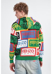 Kenzo - Bluza z kapturem męska KENZO. Typ kołnierza: kaptur. Materiał: dzianina, bawełna. Wzór: ze splotem #4