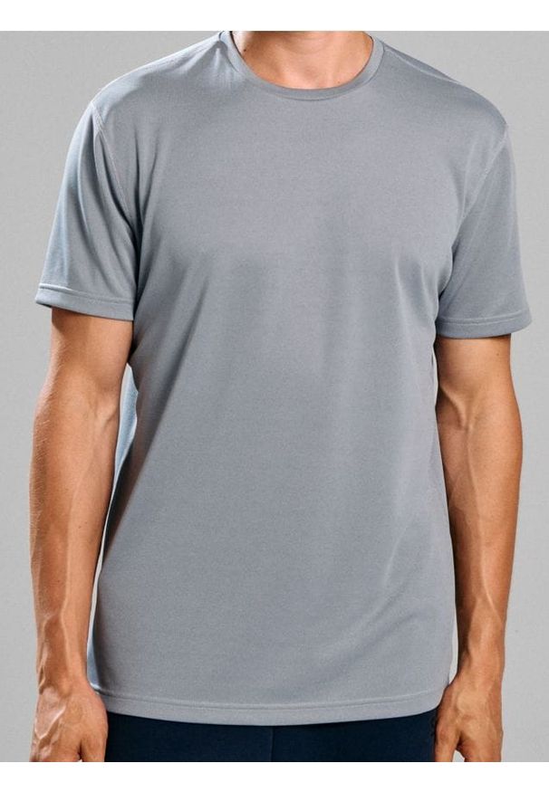 Sinsay - Koszulka z krótkim rękawem - szary. Kolor: szary. Długość rękawa: krótki rękaw. Długość: krótkie