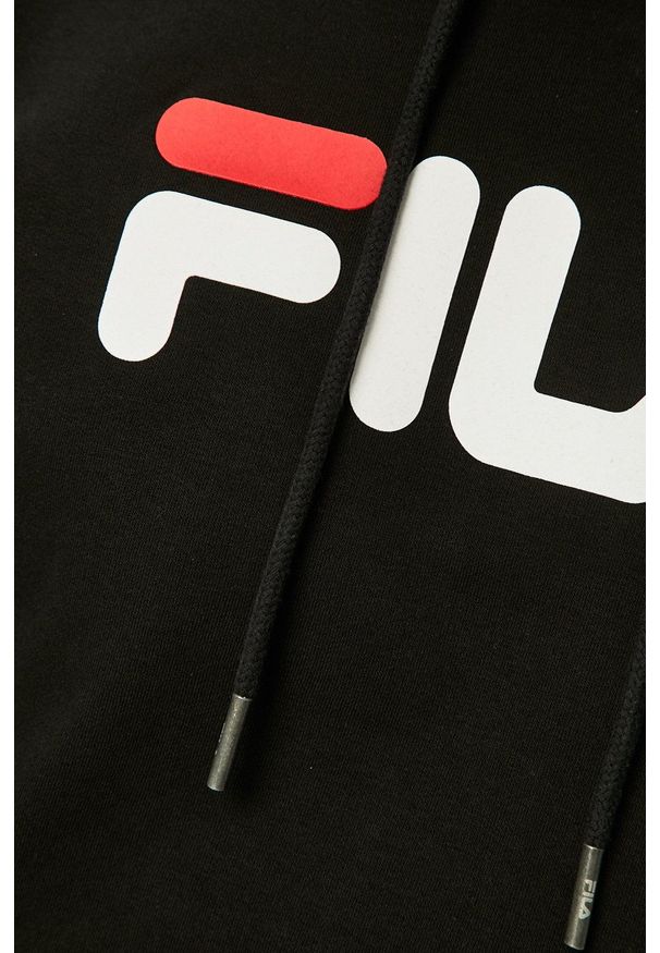 Fila - Bluza. Okazja: na co dzień. Kolor: czarny. Wzór: nadruk. Styl: casual