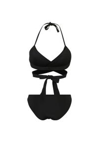 Urban Classics - Damski Zestaw Bikini Z Dekoltem W Szpic. Kolor: czarny