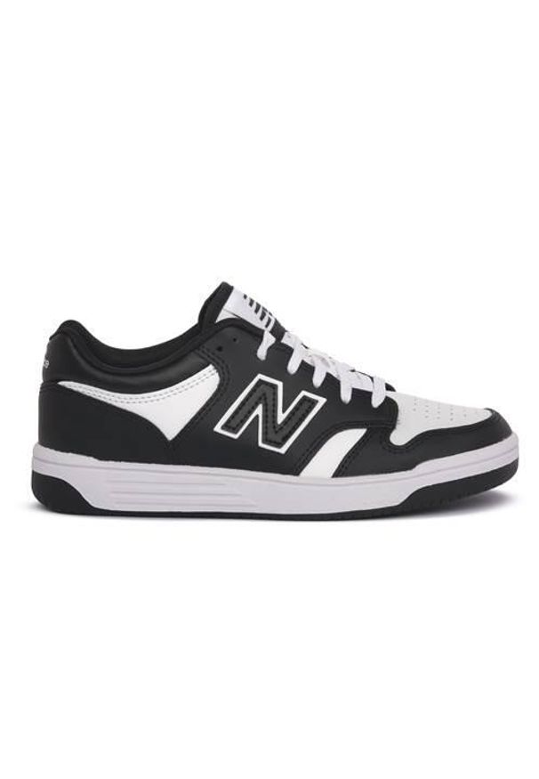 Buty Dziecko New Balance 480 czarny. Okazja: na co dzień. Kolor: czarny. Materiał: skóra. Sport: turystyka piesza