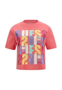 Guess T-Shirt Edwina V3GI08 I3Z14 Różowy Regular Fit. Kolor: różowy. Materiał: bawełna #6