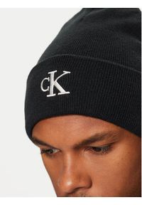 Calvin Klein Czapka Monogram Embro Beanie K50K512145 Szary. Kolor: szary. Materiał: poliester, materiał