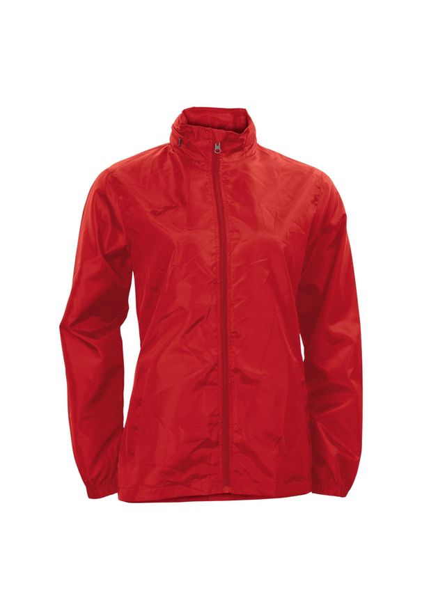 Kurtka do biegania damska Joma Galia przeciwdeszczowa. Kolor: czerwony. Sport: bieganie