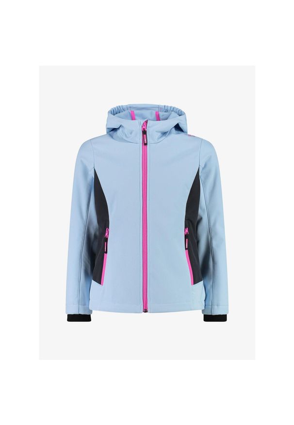 Kurtka softshell dziewczęca CMP Astralix. Kolor: niebieski. Materiał: softshell