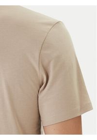 BOSS T-Shirt 50491706 Beżowy Regular Fit. Kolor: beżowy. Materiał: bawełna #5
