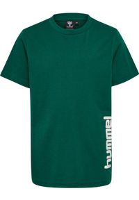 Koszulka sportowa dziecięca T-shirt Hummel hml SUKAT. Kolor: zielony