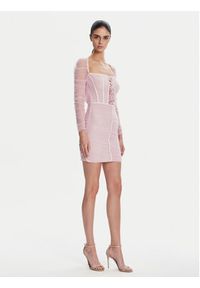 Elisabetta Franchi Sukienka koktajlowa AB68352E2 544 Różowy Regular Fit. Kolor: różowy. Materiał: syntetyk. Styl: wizytowy #3