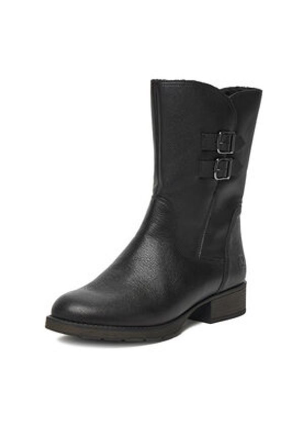 Rieker Botki Z9571-00 Czarny. Kolor: czarny. Materiał: skóra