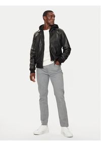 Serge Pariente Kurtka skórzana Amos Hood Czarny Regular Fit. Kolor: czarny. Materiał: skóra