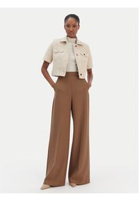 Morgan Bluzka 252-VENU.F Beżowy Regular Fit. Kolor: beżowy. Materiał: bawełna #4