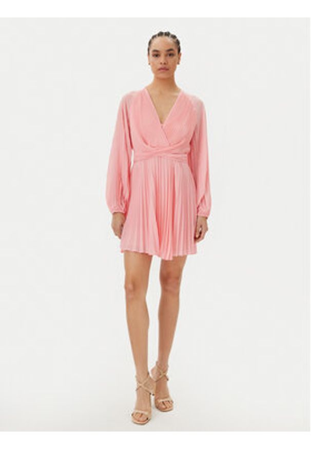 TwinSet - TWINSET Sukienka koktajlowa 251TP2334 Różowy Loose Fit. Kolor: różowy. Materiał: syntetyk. Styl: wizytowy